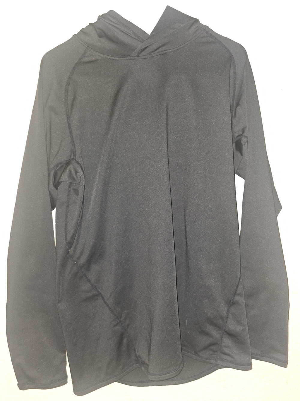 Women’s Black Athletic Hoodie Size L Long